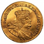 August III Sas (1733-1763) - Dukat 1756 EDC - Drezno - PIĘKNY