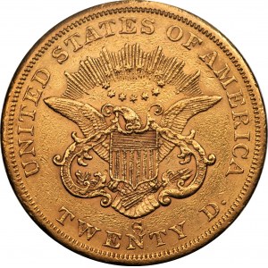 USA - 20 dolarów 1857 - (S) San Francisco - Liberty Head