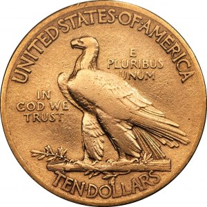 USA - 10 dolarów 1910 - Indian Head - Filadelfia - Au 900, 16,76 g.