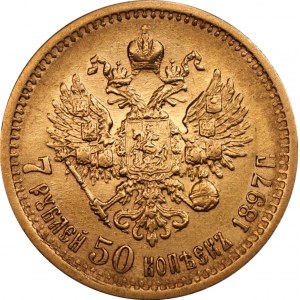 ROSJA - Mikołaj II - 7 1/2 rubla 1897 - АГ