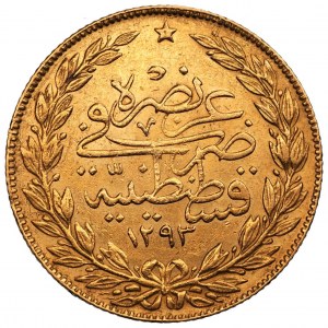TURCJA - Abdul Hamid II - 100 kurush AH 1293/32 (AD 1906)