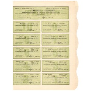 STANDARD NOBEL w Polsce SA - Em. V - 5 x 100 zł. 1936