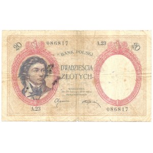 20 złotych 1919 - A.23 - RZADKI