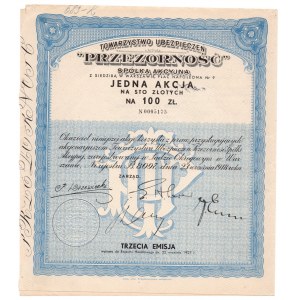 Towarzystwo Ubezpieczeń Przezorność - Em.3. - 100 złotych 1918
