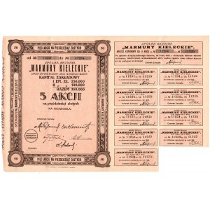 Spółka Akcyjna Marmury Kieleckie - Em. II, 50 złotych 1927