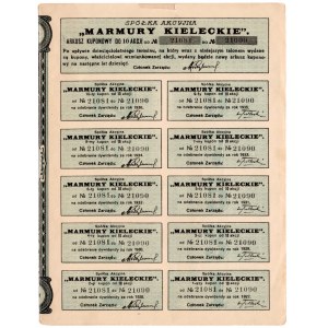 Spółka Akcyjna Marmury Kieleckie - Em. II, 100 złotych 1927
