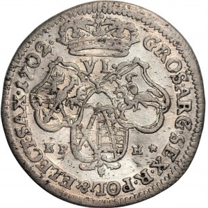 August II Mocny (1697-1733) - Szóstak 1702 EPH - Lipsk