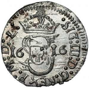 Zygmunt III Waza (1587-1632) - Szeląg 1616 - Wilno