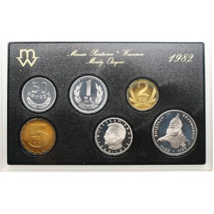 PRL monety obiegowe 1982 lustrzanki (komplet)