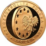 200 złotych 2004 Wstąpienie Polski do Unii Europejskiej - NGC PF68 Ultra Cameo