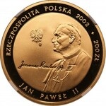 200 złotych 2002 Jan Paweł II Pontifex Maximus - NGC PF 70 Ultra Cameo