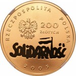 200 złotych 2005 - 25-lecie NSZZ Solidarność - NGC PF70 Ultra Cameo