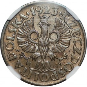 5 groszy 1923 - Mosiądz - NGC MS62