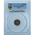 1 grosz 1935 - PCGS MS64 RB