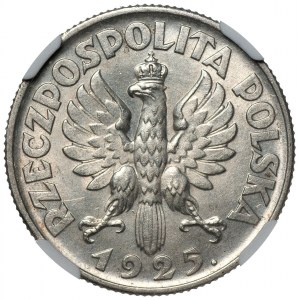 1 złoty 1925 - Londyn - Żniwiarka - NGC UNC Details