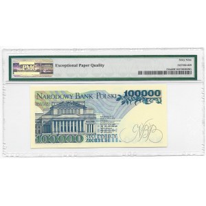 100.000 złotych 1990 - seria AA - PMG 69 EPQ -