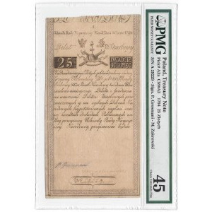 Insurekcja Kościuszkowska - 25 złotych 1794 - A - PMG 45
