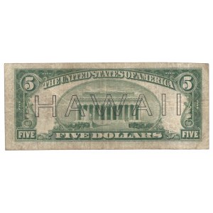 USA - 5 dolarów 1934 - Hawaii