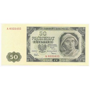 50 złotych 1948 - 7 cyfr - seria A