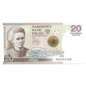 20 złotych 2011 - Maria Skłodowska