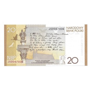 20 złotych 2009 - 200. rocznica urodzin Juliusza Słowackiego