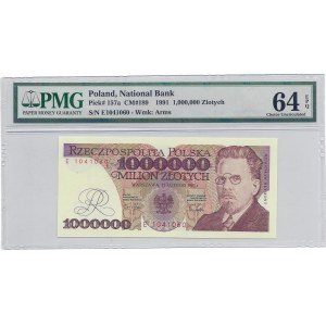 1.000.000 złotych 1991 - seria E - PMG 64 EPQ