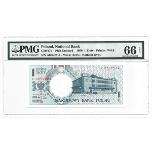 Miasta Polskie - Gdynia - 1 złoty 1990 - A - PMG 66 EPQ