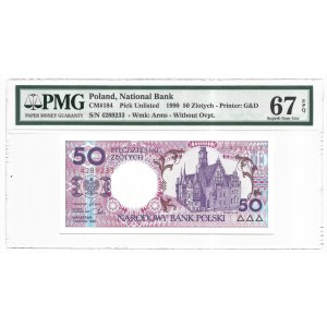 Miasta Polskie - Wrocław - 50 złotych 1990 - I - PMG 67 EPQ