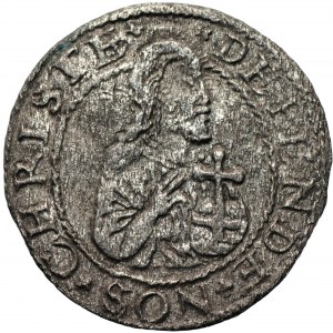 Stefan Batory (1576-1586) - Gdańsk - Szeląg oblężniczy 1577 - bez znaku Kawka na głową