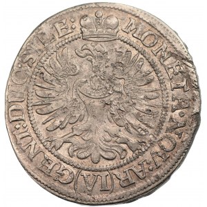 Luiza z Anhaltu (1673-1680) - Śląsk - Brzeg - Księstwo Legnicko-Brzesko-Wołowskie - 6 Krajcarów 1673