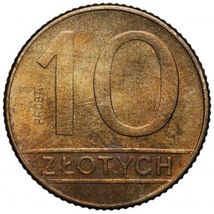 Próba MOSIĄDZ 10 złotych 1989 - nakład 10 sztuk - Rzadkość