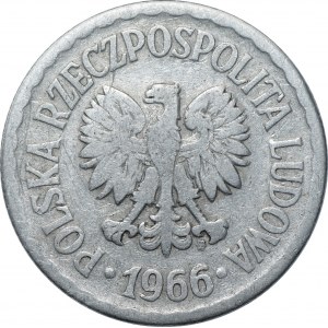 1 złoty 1966 - z kontrmarką Polska Walcząca