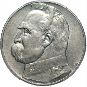 10 złotych 1934 Piłsudski Orzeł Strzelecki - PCGS AU53