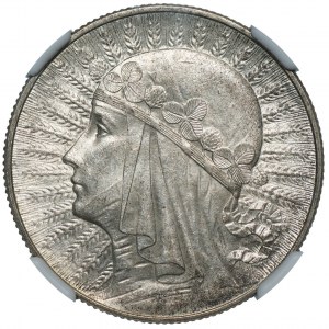 5 złotych 1933 - Głowa Kobiety - NGC MS62