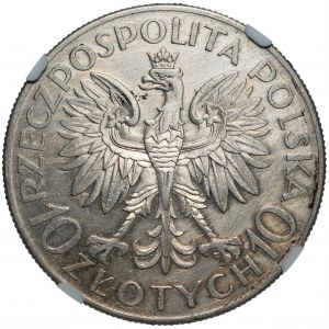 10 złotych 1933 - Sobieski - NGC AU details