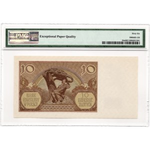 10 złotych 1940 - seria L. - WWII London Counterfeit - PMG 66 EPQ