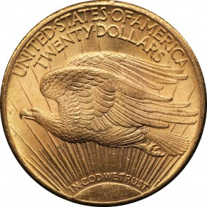 USA - 20 dolarów 1924 - Filadelfia - z mottem - typ Saint Gaudens - Double Eagle