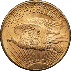 USA - 20 dolarów 1924 - Filadelfia - z mottem - typ Saint Gaudens - Double Eagle