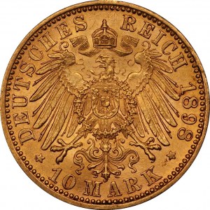 NIEMCY - Prusy - Wilhelm II - 10 marek 1898