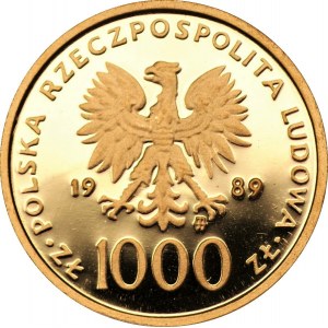 1.000 złotych 1989 - Jan Paweł II - Kratka