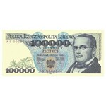 100.000 złotych 1990 - seria AS - atrakcyjna numeracja 0000646