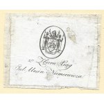 [NIEMCEWICZ Julian Ursyn]. From the Collection of Xiag Jul Ursin Niemcewicz.