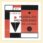 Autoexlibris by R. Mękicki, 1931, signed in pencil.