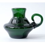 Glass jug - HS Wolomin - Dark green.