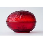 Glass box of chocolates , "Egg" - HSG Ząbkowice - Red