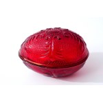 Glass box of chocolates , "Egg" - HSG Ząbkowice - Red