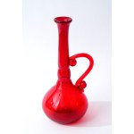 Glass jug with ear - Cracow Institute of Glass - red - from 1 zl!