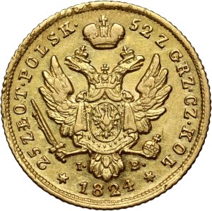 Królestwo Kongresowe, Aleksander I, 25 złotych 1824 IB, Warszawa