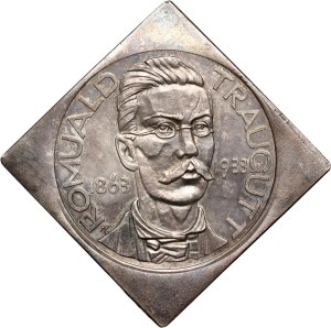 II RP, 10 złotych 1933, Romuald Traugutt, PRÓBA, klipa, stempel lustrzany