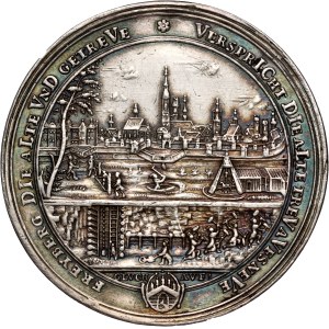 August III, medal z 1733 roku, Otwarcie kopalni w Freiburgu